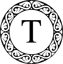 Letter T Letter T Monogram Clip Art Monogram Letters Clipart Letters Clip Art