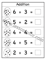 addition worksheets page 4 of 26 lesson tutor