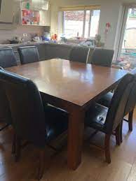 3 chairs have small chew ma rks on corner of. 8 Seater Square Dining Table For Sale In Artane Dublin From Clo79