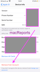 Change your apple id settings and remove your credit card details as explained below. How To Remove A Device From Your Apple Id Device List Macreports