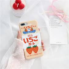 Our high quality strawberry phone cases fit iphone, samsung and pixel phones. Summer Cute Strawberry Milk Phone Iphone 7 Plus Case Japanese Drinks Pattern Hard Cover For Iphone X 8 6s 6 Cases Capa