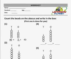 The series begins with marbles for preschool and moves onto the. Abacus Sheet Generator Virtualsorobanonline