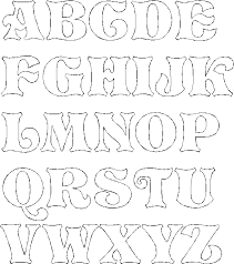 Pattern For Fancy Caps Modelo De Letras Letras Para Cartazes Moldes De Letras