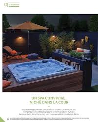 Guide Jardin 2018 Backpatio Vivre Dehors Collection 2018 In 2020 Hot Tub Patio Hot Tub Backyard Hot Tub Landscaping
