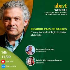 Ricardo paes de barros, author: Associacao Brasileira De Avaliacao Educacional Webinar Abave 2020 Nosso Segundo Convidado E Ricardo Paes De Barros Assista Pelo Nosso Canal No Youtube Https Www Youtube Com Abave Assista Pelo Zooom Https Zoom Us Webinar Register Wn L0