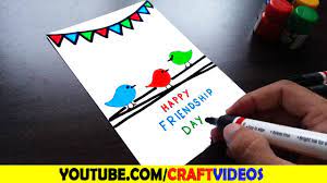 In this video you can learn new friendship day card ideas.we will teach you how to make handmade. Friendship Day Cards Diy New Year Card Making Simple Cards Happy Friendship Day Card