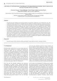 A company representative hid mail and a contact phone number. Pdf A Review Of Contemporary Techniques For Measuring Ergonomic Wear Comfort Of Protective And Sport Clothing