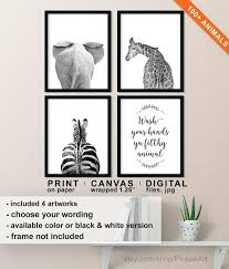 With such a wide selection of wall decor for sale, from brands like trademark fine art, style and apply, and global gallery, you're sure to find something that you'll love. Funny Bathroom Decor Set Of 4 Toilet Wall Art Wash Your Etsy