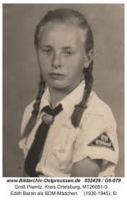 Bildarchiv Ostpreußen, Großalbrechtsort, Edith Baran als BDM-Mädchen