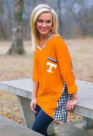 Tennessee Gingham Piko Top Gameday Couture Gameday Outfit Tennessee Girls