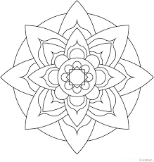 If you don't have access to a printer stop by the benton museum to pick up some printed pages. Lotus Flower Easy Mandala Coloring Pages Novocom Top