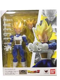 The set includes exchangeable hand parts(l×3, r×4), an optional head with red hair, exchangeable faces×3, and replacable crossed arms. Dragon Ball Z Vegeta Super Saiyan S H Figuarts Animetoys