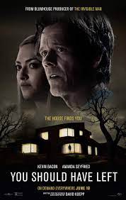 For more than a decade /r/horror has been reddit.com's gateway to all things horror: Official Poster For Blumhouse S Psychological Thriller You Should Have Left Starring Kevin Bacon And Amanda Seyfried And Written And Directed By David Koepp Writer Of Jurassic Park Mission Impossible Spider Man Releasing On