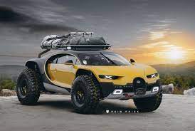 ブガッティ シロンをオフローダーにしたcg バーチャルでは大人気のスポーツカー オフ車はなぜ実現しない スポーツカー 未舗装の道路 オフ ロードカー