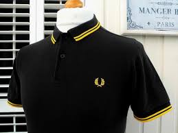 Black And Gold Fred Perry Polo Shirt Pin On Shirts