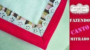 Caminho De Mesa Com Canto Mitrado Canto Mitrado Facil Fazendo Uma Fraldinha De Bebe Youtube Costura Criativa Coisas De Bebe Toalhas De Mesa Artesanais