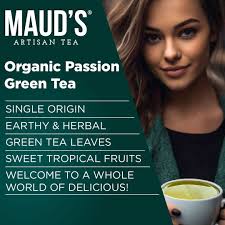 Maud's Organic Passion Green Tea Pods, 24 ct, Recyclable Single Serve Tea  Pods