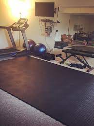 Fatigue Floor Tile Aerobic Staylock Bump Top Home Gym Flooring Rubber Floor Tiles Rubber Flooring Basement