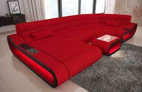 Wohnlandschaft Stoff Sofa Couch Concept Mit Led Beleuchtung Luxury Bedroom Design Luxury Living Room Design Luxury Living Room