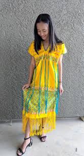 Beautiful Karen Girl In Her Traditional Yellow Dress Karen Karendress Traditionalkarendress Karen Dress Traditional Dresses Traditional Outfits
