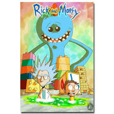 Rick and morty pickle rick men's sweater. Rick And Morty Rick And Morty Season Fabric Poster Morty