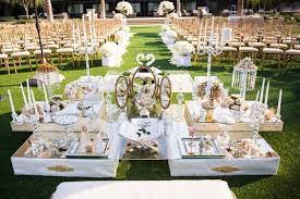 White And Gold Mirror Glamorous Sofreh Aghd Table Persian Wedding Ceremony Outdoor Lawn Ho Wedding Inside Outdoor Wedding Ceremony Persian Weddings Sofreh Aghd