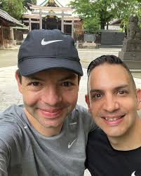 Morning run here in Tokyo with my big brother, Andy. @tokyonimmer ❤️