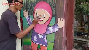 Maybe you would like to learn more about one of these? Lukis Dinding Sekolah Paud Tk Sd Kamar Anak Dll Youtube