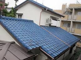 Japanese roof tiles represents japanese tradition and is in use these days too. Blue Tile Roof Novocom Top
