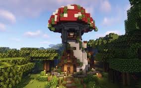 A Mushroom House I Made Minecraftbuilds Cute Minecraft Houses Minecraft Architecture Minecraft House Designs