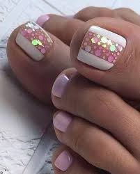 Pre diseñado clavo arte consejos moda diseño rayas blanco falso uñas. 15 Bonitos Disenos Para Las Unas De Tus Pies