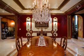 Late 19th century italian antique baroque dining room tables. Luxury Baroque Style Dining Room In A Estate Home Stock Photo Picture And Royalty Free Image Image 119432515