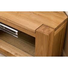In oak wood, white high gloss & glass. Kuba Solid Oak Corner Tv Unit Free Uk Delivery