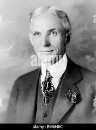 Henry Ford american business magnate and founder of the ford motor company  and Harvey Firestone american businessman and founder of the firestone tire  and rubber company Photo taken circa 1921 Stock Photo -