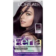 Hair coloring purply red hair dye. L Oreal Paris Feria Multi Faceted Shimmering Permanent Hair Color M32 Midnight Star Violet Soft Black Pack Of 1 Hair Dye Buy Online In Botswana At Botswana Desertcart Com Productid 1925782