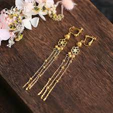 ghim của mễ mễ tren bong tai toc va lam đẹp trang phục thời trung cổ bong tai