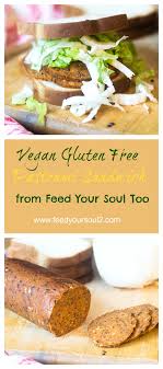 Vegan Gluten Free Pastrami Sandwich Recipe Food Recipes Vegan Sausage