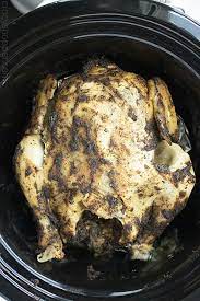 Slow Cooker Rotisserie Chicken Is Crispy Juicy Delicious Recipe Rotisserie Chicken Slow Cooker Recipes Healthy Recipes