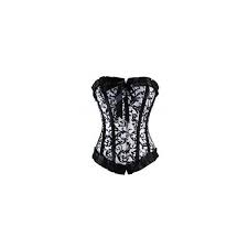 Black And White Floral Corset Cb 162 White And Black Floral Corset With A Black Pleated Trim 40 Liked On Polyvore Featuring Tops Corsets S Floral Corset White Corset Top Black Floral