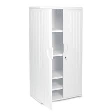 Officeworks Resin Storage Cabinet 36w X 22d X 72h Platinum