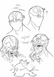 Venom Comic Art Character Art Drawing Base