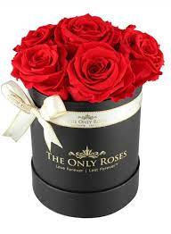 Red Preserved Roses Red Rose Bouquet Rose Hat Preserved Roses