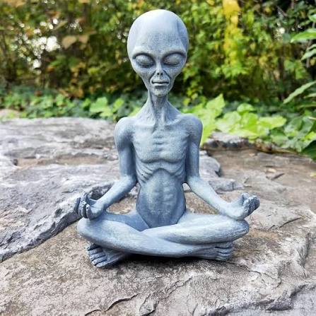 Amazon.com: Alien Statue, Meditation Yoga Alien Figure, 6.3"H Resin UFO  Alien Sculpture | Alien Statue, UFO Alien Sculpture, Meditation Yoga Alien  Figure for Home Indoor Outdoor Patio Lawn Yard Decor, Nice Gift :