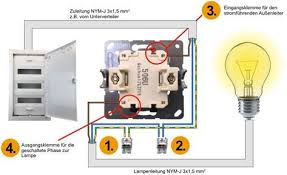 Elektroinstallation Wechselschalter Lichtschalter Ausschalter Richtig Anschliessen Ausschaltung Elektroinstallation Elektroinstallation Haus Lichtschalter