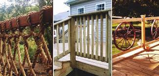 The main structure is made of rich woods, but the opening in diy inexpensive deck rails made from steel conduit. 27 Creative Deck Railing Ideas For Inspire What You Want Gallery Sepedaku