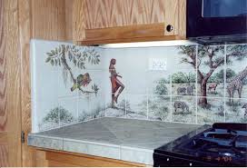 kitchen backsplash tile mural