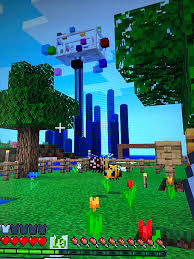 Bees are flying neutral mobs that live in bee nests and beehives. A View Of New My Base From The Bee Garden Minecraft
