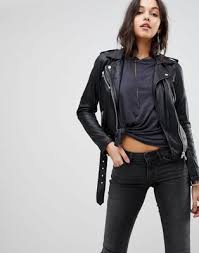 Goosecraft Leather Biker Jacket With Belt Biker Jacket Studded Leather Jacket Jackets
