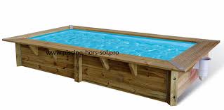 La piscine tubulaire est une piscine autoportée de forme le plus souvent rectangulaire, formée d'une. Piscine Bois Sunwater Ubbink 200x350cm H 71cm Liner Bleu
