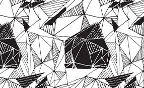 Premium selection of designer fabrics & wallpapers. Abstract Geometric Shapes Wallpaper For Walls Hand Drawn Pattern